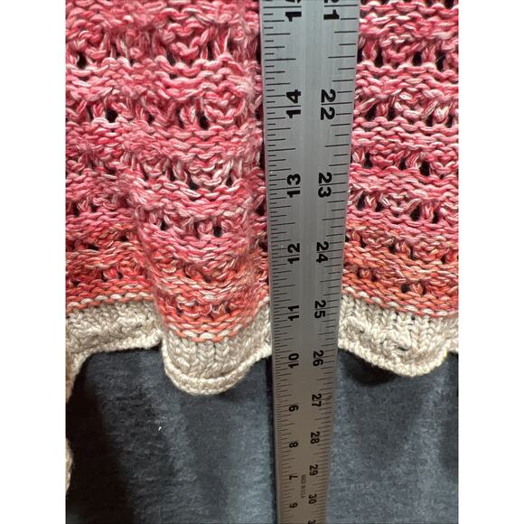 Sundance Free In Spirit Open Front Cardigan Knit Pink Womens Size M - Picture 11 of 12